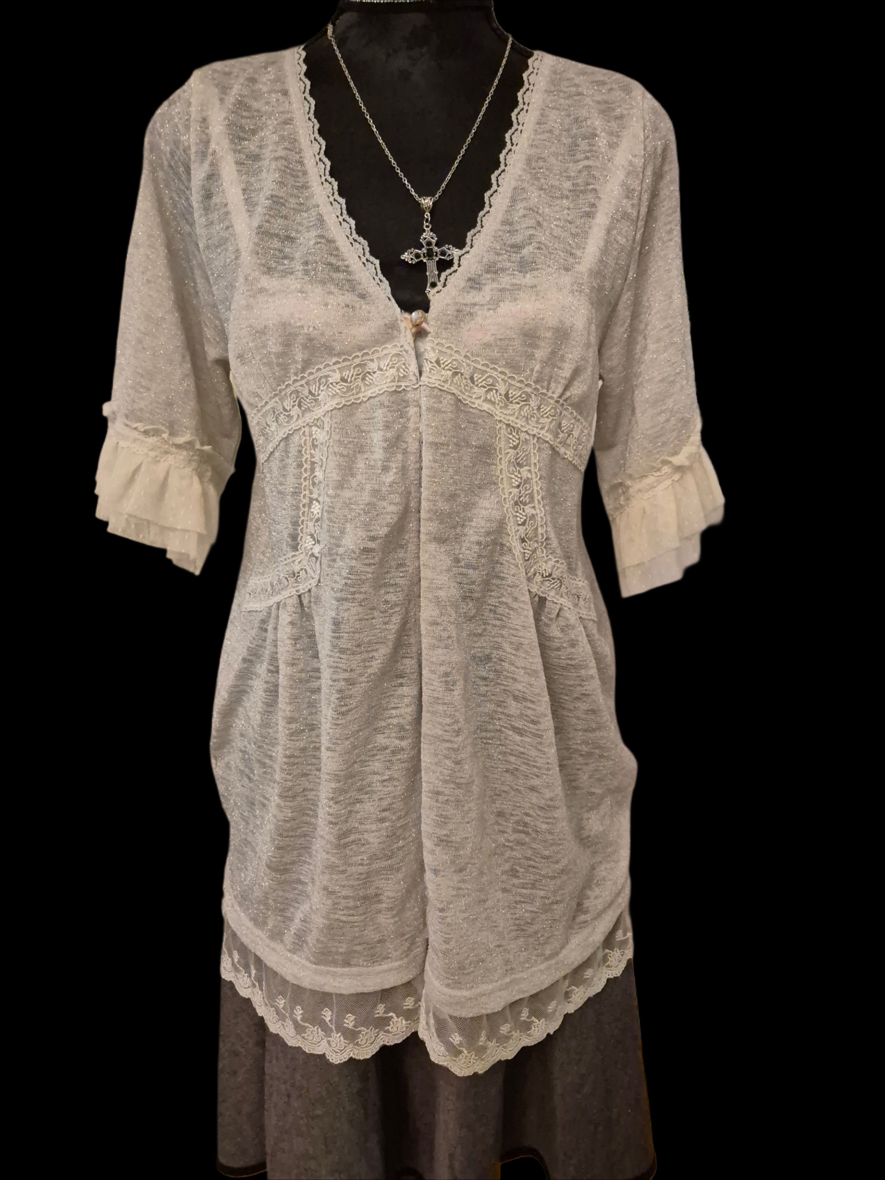 Other RARE vintage piece!! unique axes femme cardigan lolita gairy Size M / US 6-8 / IT 42-44 - 2 Thumbnail