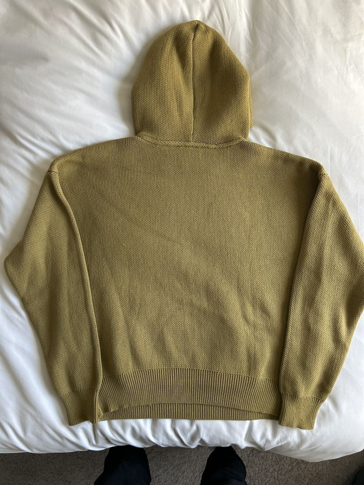 Fear of God Essentials Knit Pullover Hoodie Small Amber