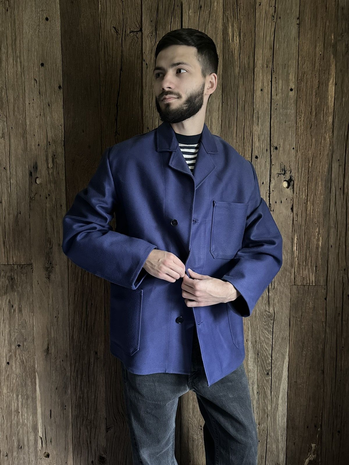 Vintage Vintage 80s German Workwear Rofa Sanfor Heavy Chore Jacket