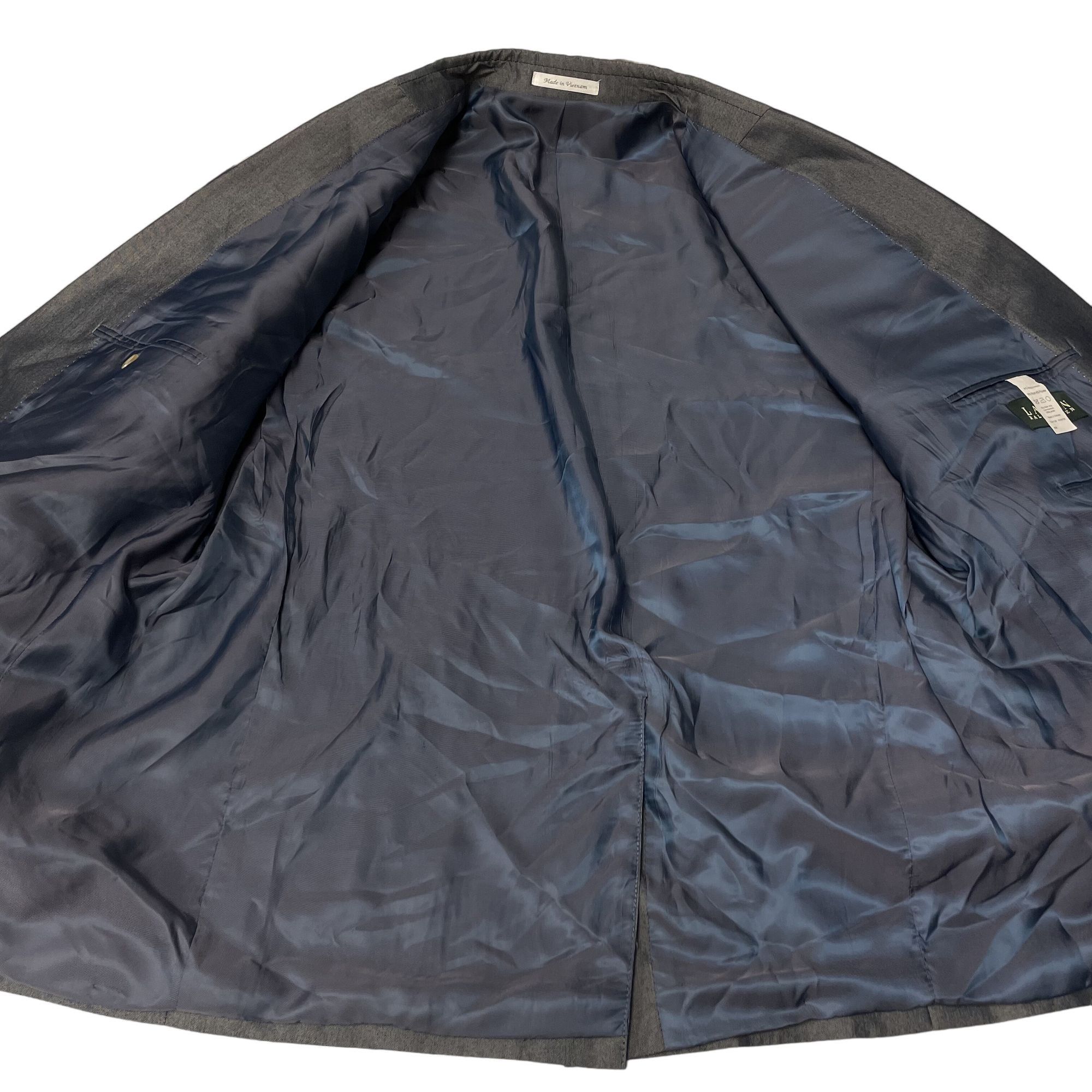 Ralph Lauren Ralph Lauren Steel Blue Silver SHARKSKIN Sport Coat Size 44R - 10 Thumbnail