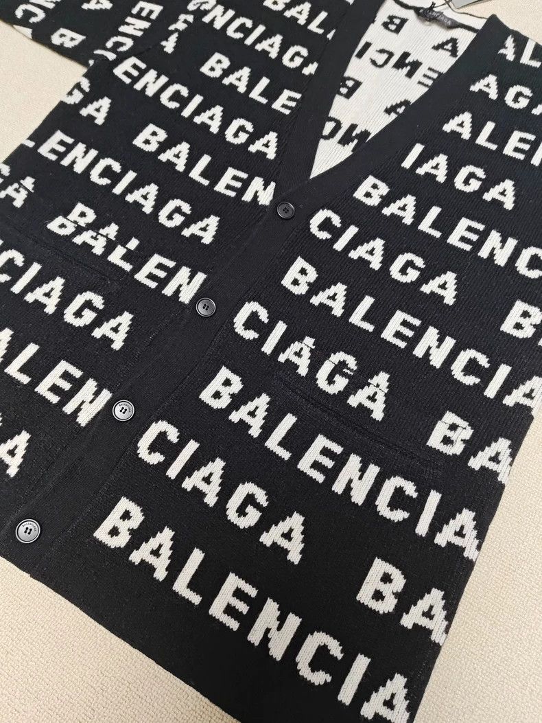 Balenciaga Balenciaga size 3 Full horizontal monogrammed knit sweater Size US M / EU 48-50 / 2 - 4 Thumbnail
