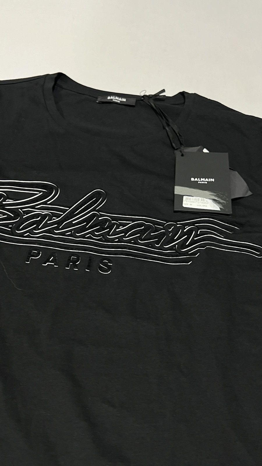 Balmain Balmain Paris Black Tee Size M / US 6-8 / IT 42-44 - 3 Thumbnail