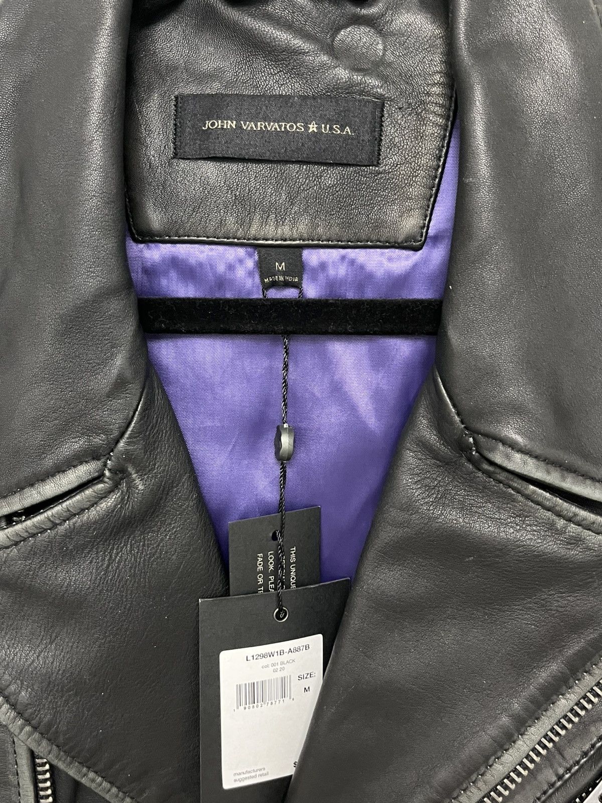 John Varvatos Misfits studded leather biker jacket size medium Size US M / EU 48-50 / 2 - 14 Thumbnail