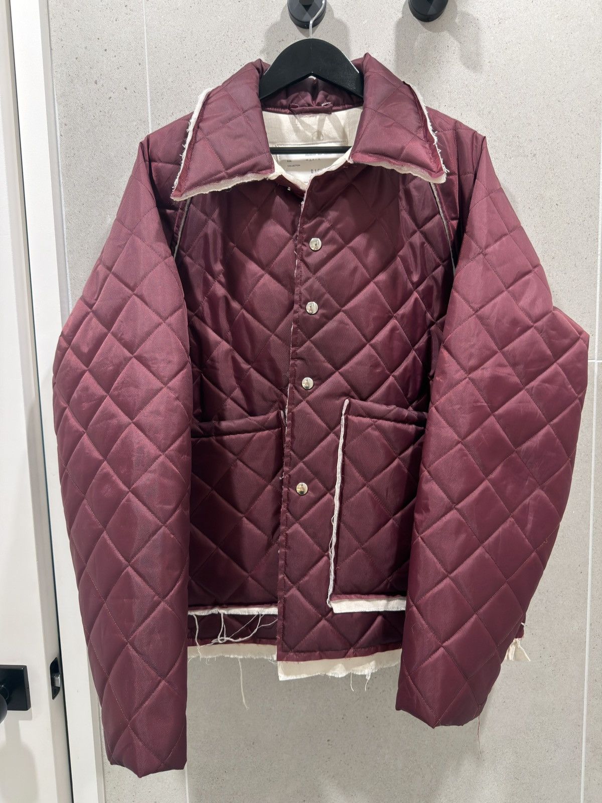 Camiel Fortgens Camiel Fortgens Burgundy Waterproof Padded Coach Jacket Size US L / EU 52-54 / 3 - 2 Thumbnail
