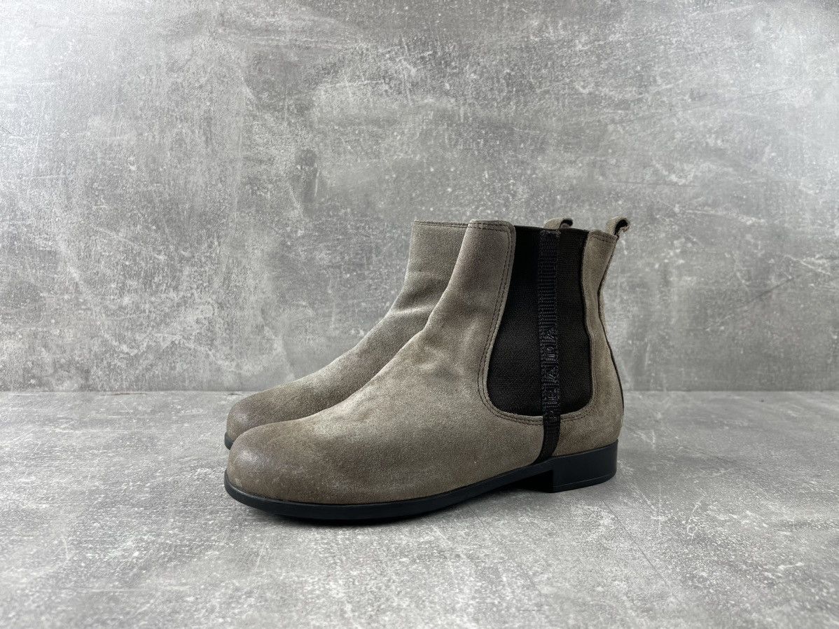 Prada Prada Suede Beige Zip Chelsea Boots Kids Shoes Size 33 Size US 4 / IT 34 - 1 Thumbnail