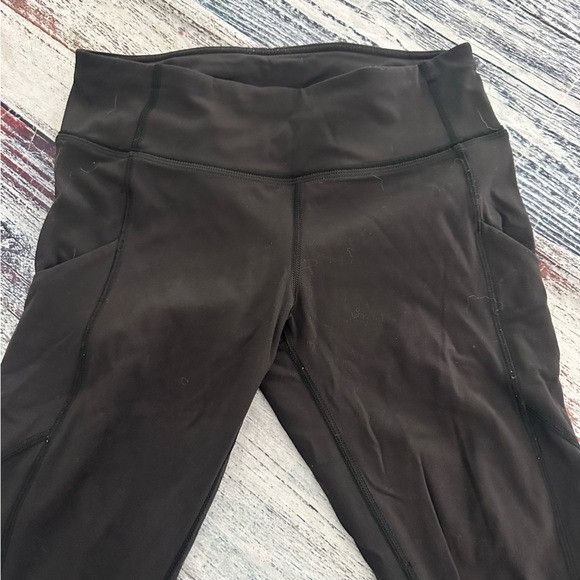 Lululemon LULULEMON Speed Tight III Ruched Ankle Black Full Legging Po Size 28" / US 6 / IT 42 - 3 Thumbnail