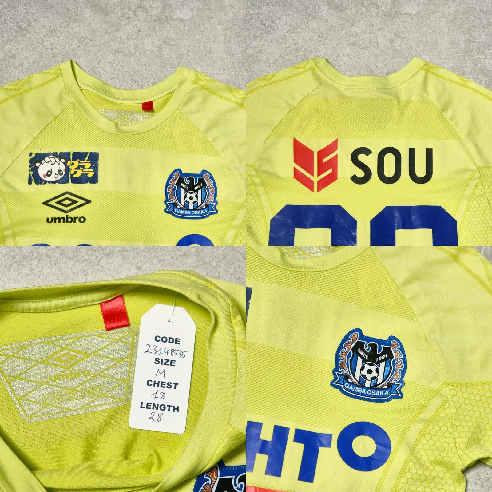 Umbro 2010 Gamba Osaka Training Shirt Umbro J-League (M) Size US M / EU 48-50 / 2 - 5 Thumbnail