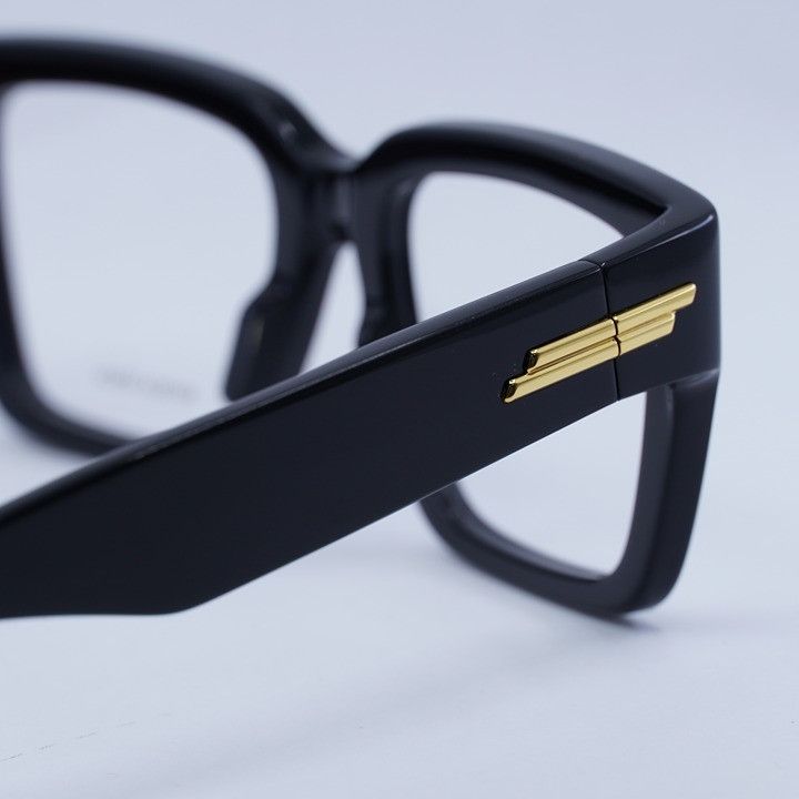 Bottega Veneta Bottega Veneta BV1153O 005 Eyeglasses Black 51mm Square Size ONE SIZE - 7 Thumbnail