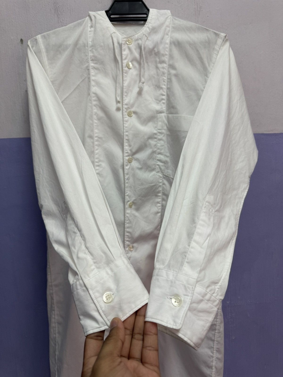 Comme des Garcons COMME des GARCONS Cotton Hooded Long Shirt Size S Size US S / EU 44-46 / 1 - 4 Thumbnail