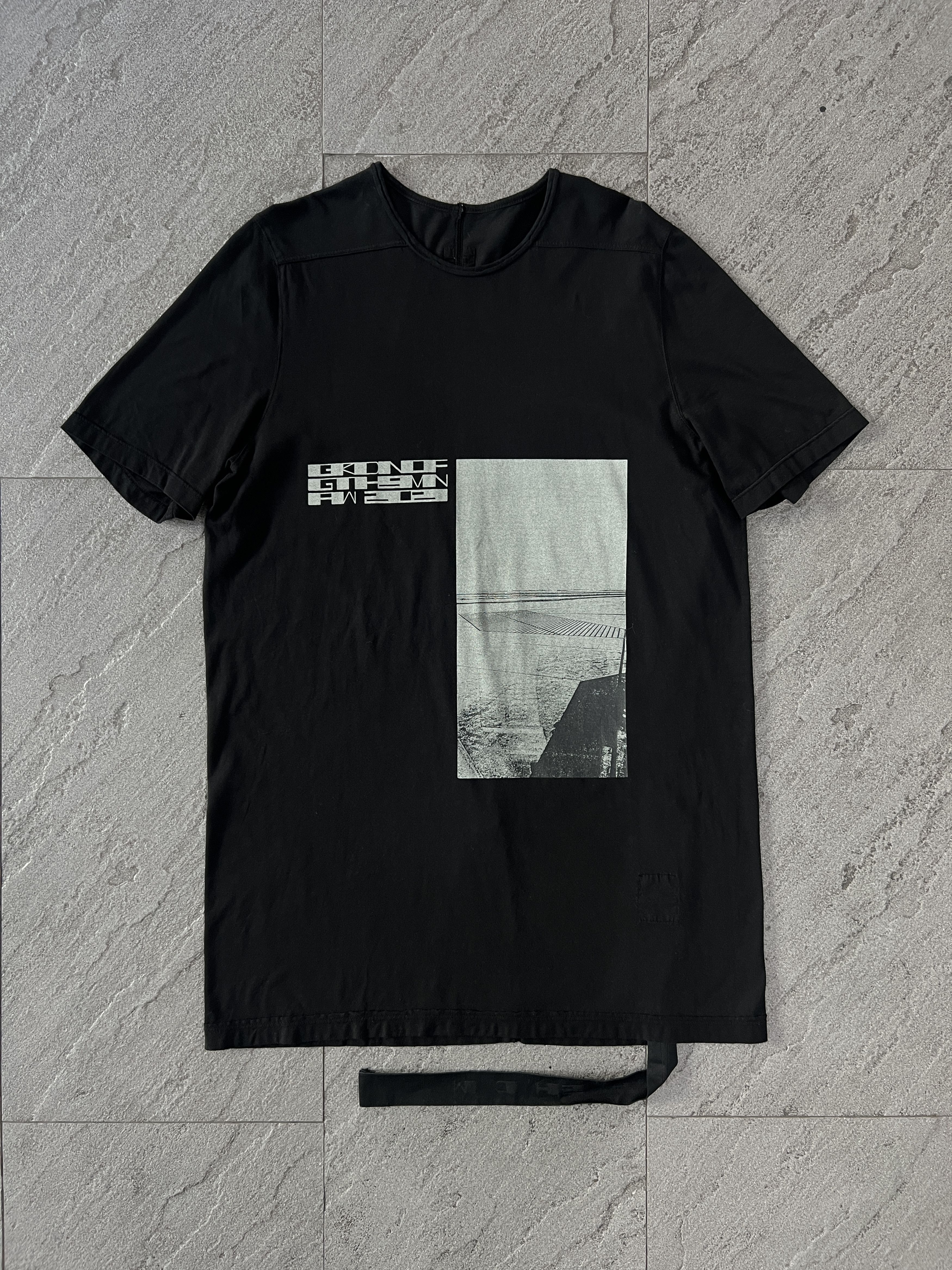 Rick Owens Drkshdw Rick Owens DRKSHDW Gethsemane Level Tee Black Size US S / EU 44-46 / 1 - 1 Thumbnail