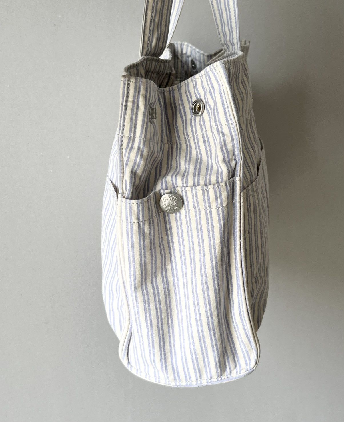 Porter Porter Yoshida Striped Canvas Tote Bag Japan Size ONE SIZE - 10 Thumbnail