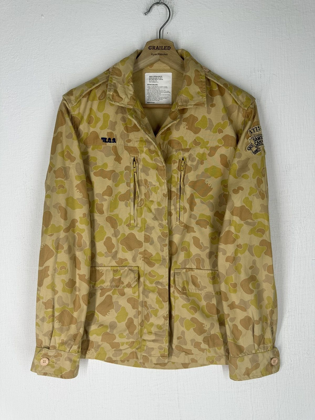 If Six Was Nine × Japanese Brand Vintage Camo Rodeo Crowns Girl Camp Rock 2004 Denim Jacket Size US M / EU 48-50 / 2 - 3 Thumbnail