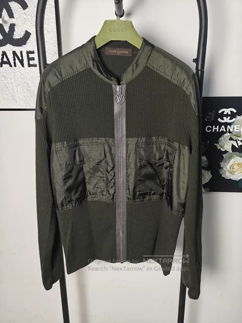 Louis Vuitton Louis Vuitton Knit paneled zip jacket Size US XL / EU 56 / 4 - 1 Thumbnail