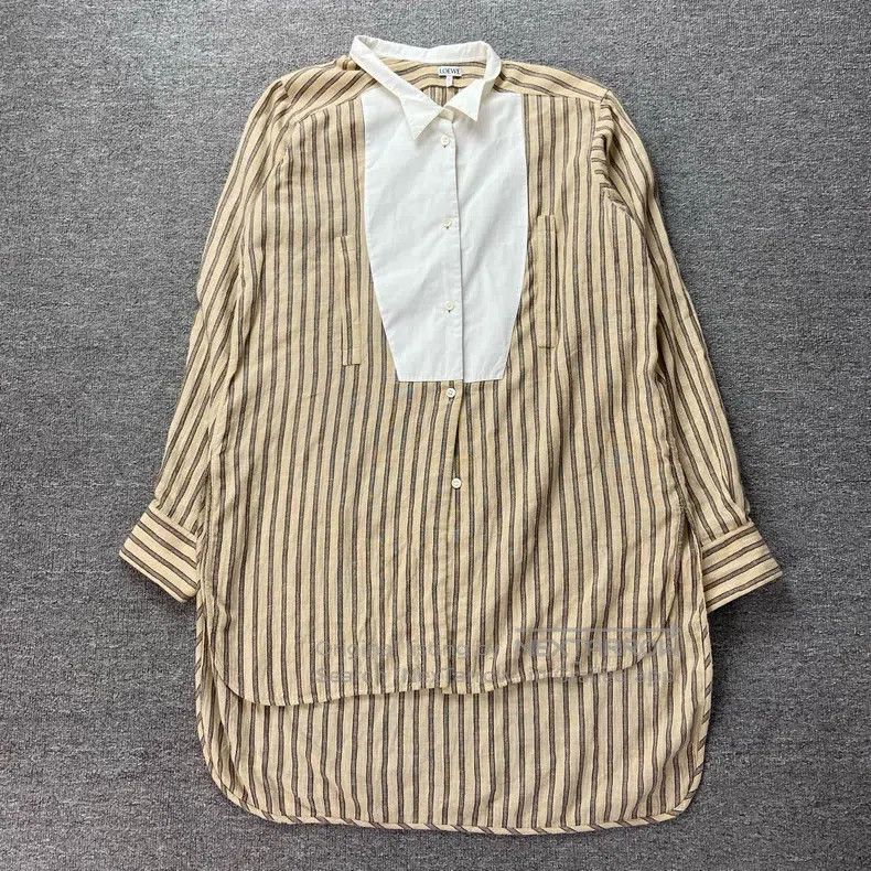 Loewe Loewe Irregular Shoulder Collar Slit Long Shirt Size S / US 4 / IT 40 - 1 Thumbnail