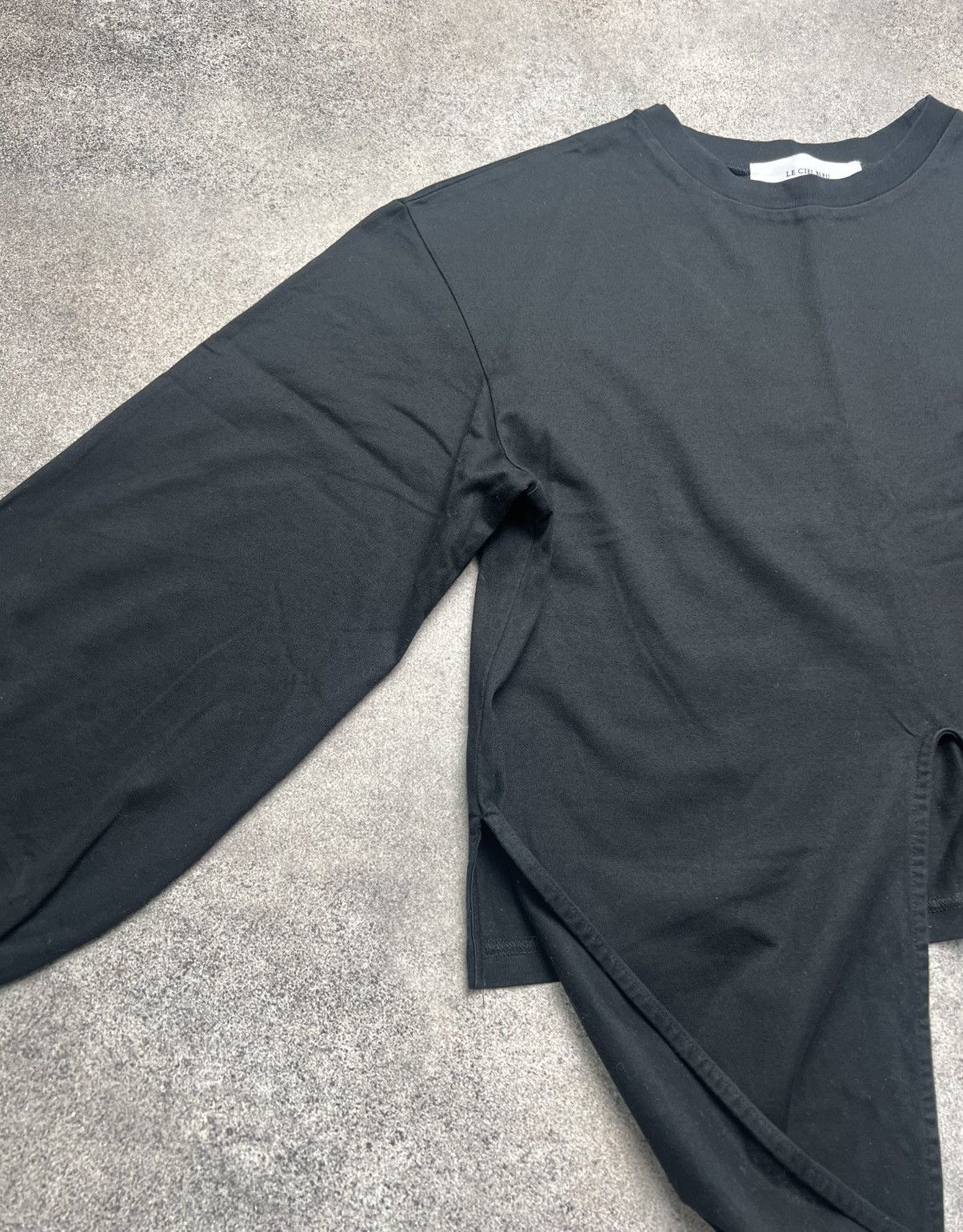 Japanese Brand × LE CIEL BLEU Le Ciel Bleu black cropped sweater Size S / US 4 / IT 40 - 6 Thumbnail