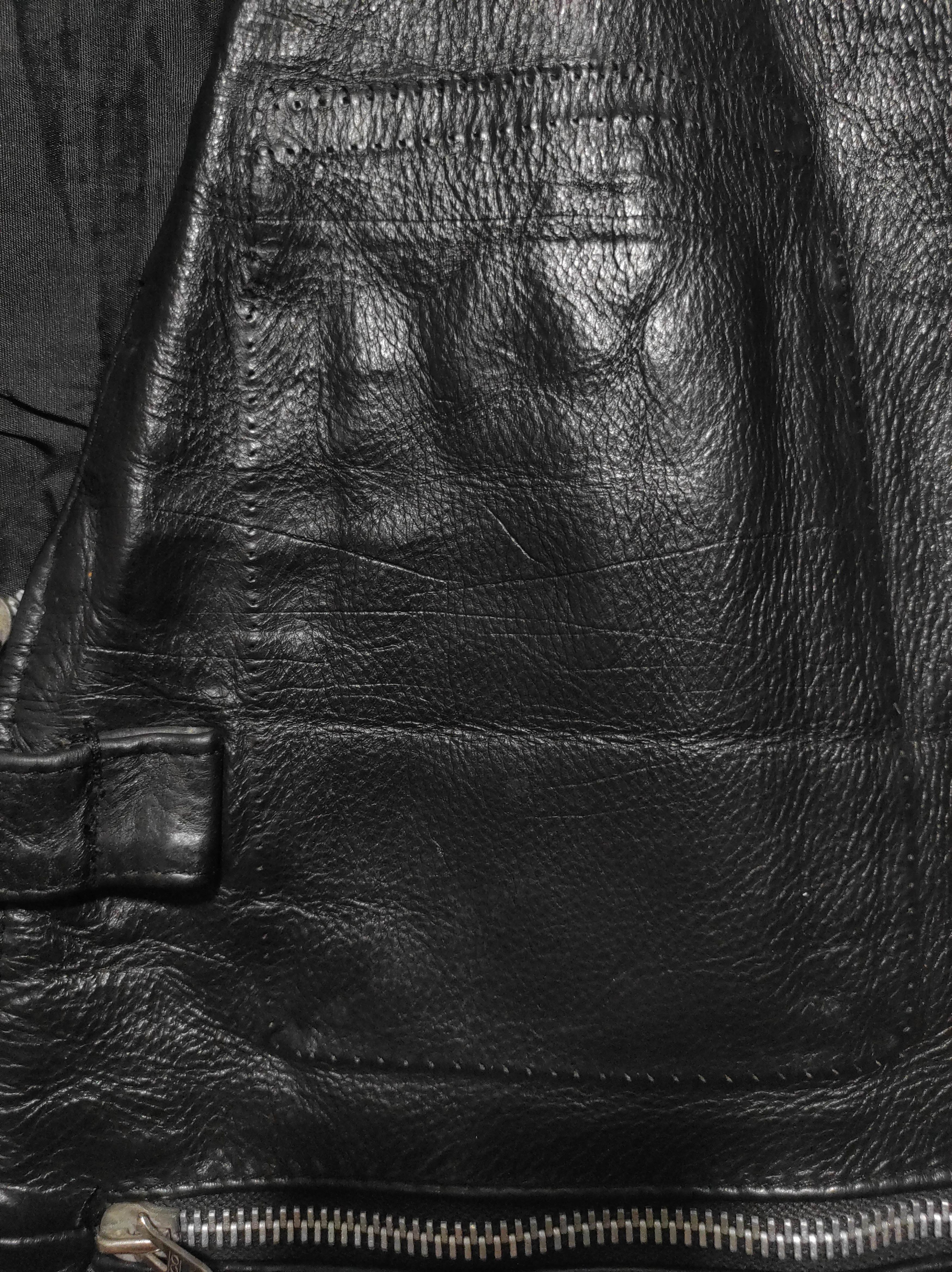 Leather Vintage Overpell Motorcycle Leather Vest Jacket Size US L / EU 52-54 / 3 - 8 Thumbnail