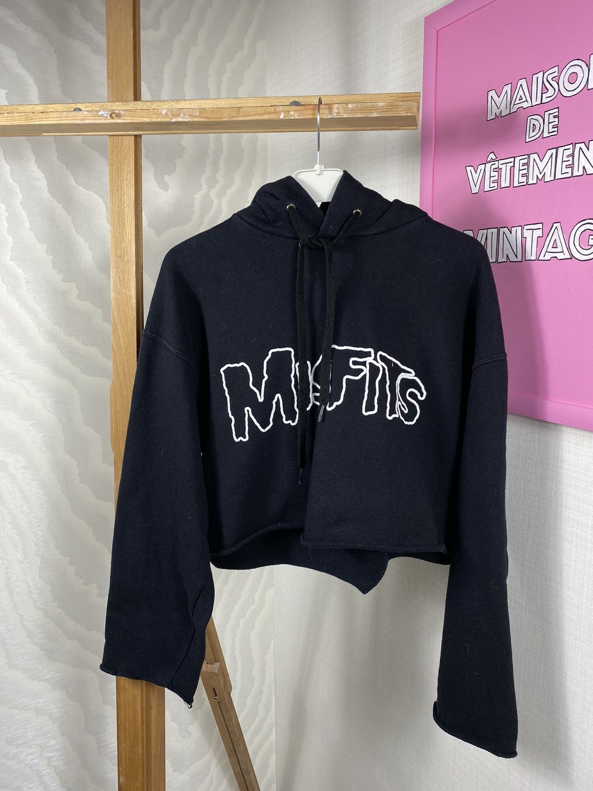 Fruit Of The Loom Misfits Skull Crop Hoodie Size M / US 6-8 / IT 42-44 - 1 Thumbnail