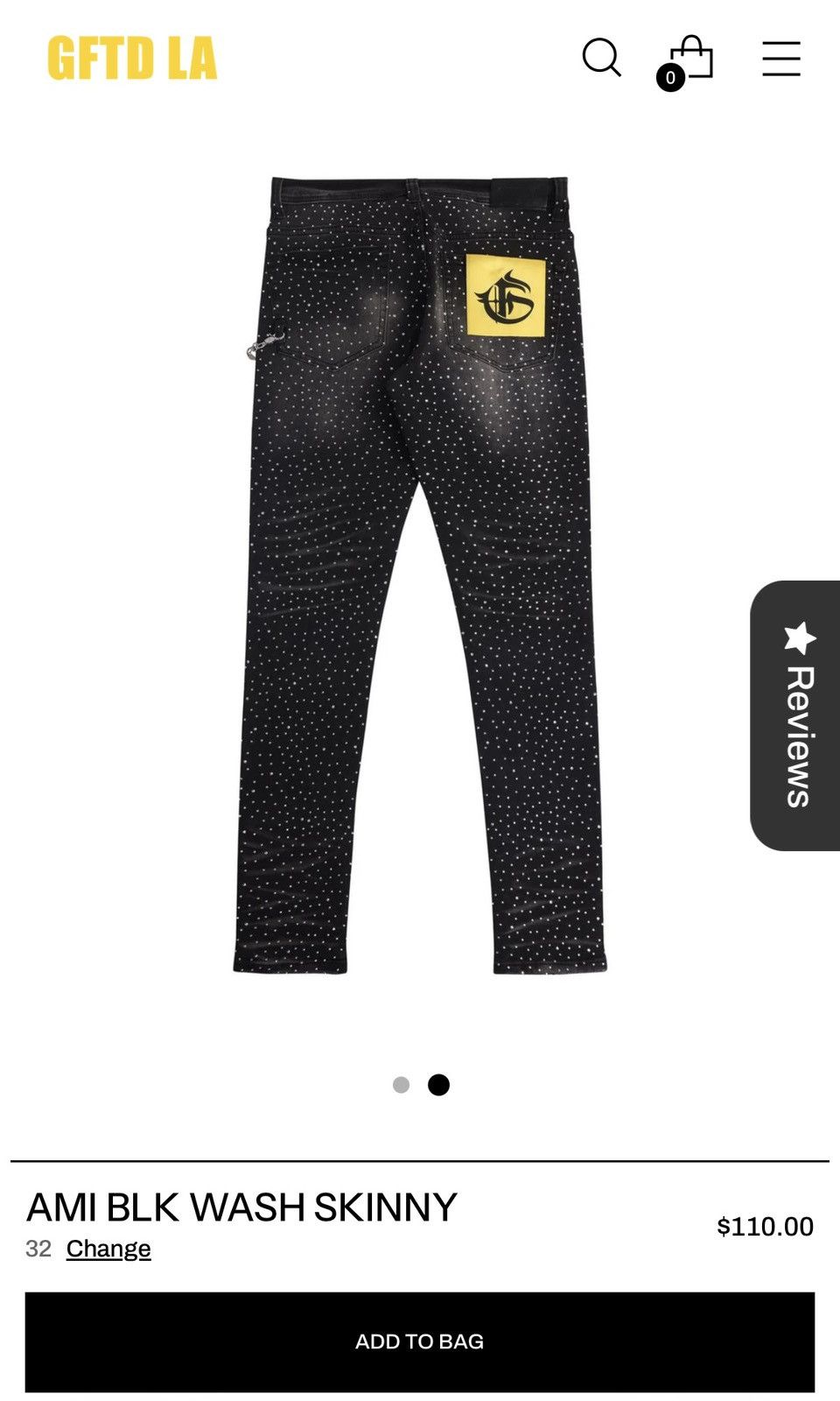 Other AMI BLK WASH SKINNY Size US 32 / EU 48 - 4 Thumbnail