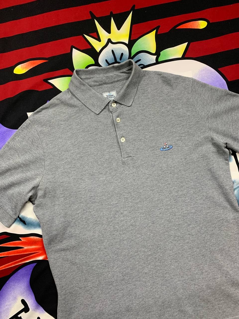 Vivienne Westwood Vivienne Westwood polo shirt in gray mens Size L Size US L / EU 52-54 / 3 - 2 Thumbnail