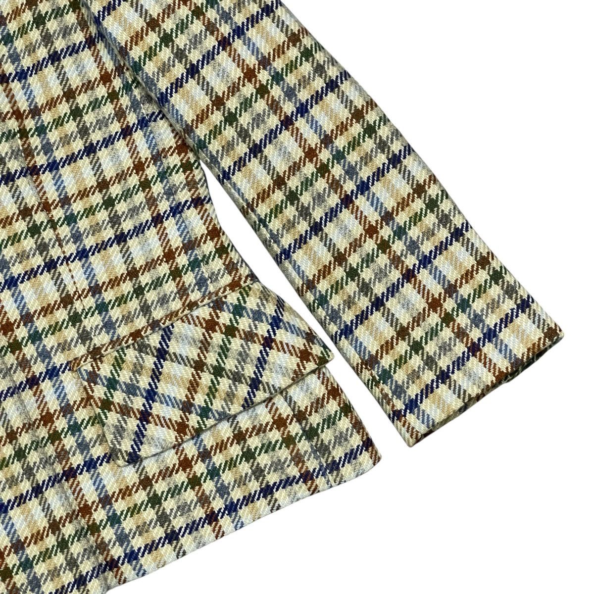 Celine ‼️RARE‼️ Vtg 70s Celine Paris Burgeois Chic Wool Plaid Blazer Size M / US 6-8 / IT 42-44 - 4 Thumbnail