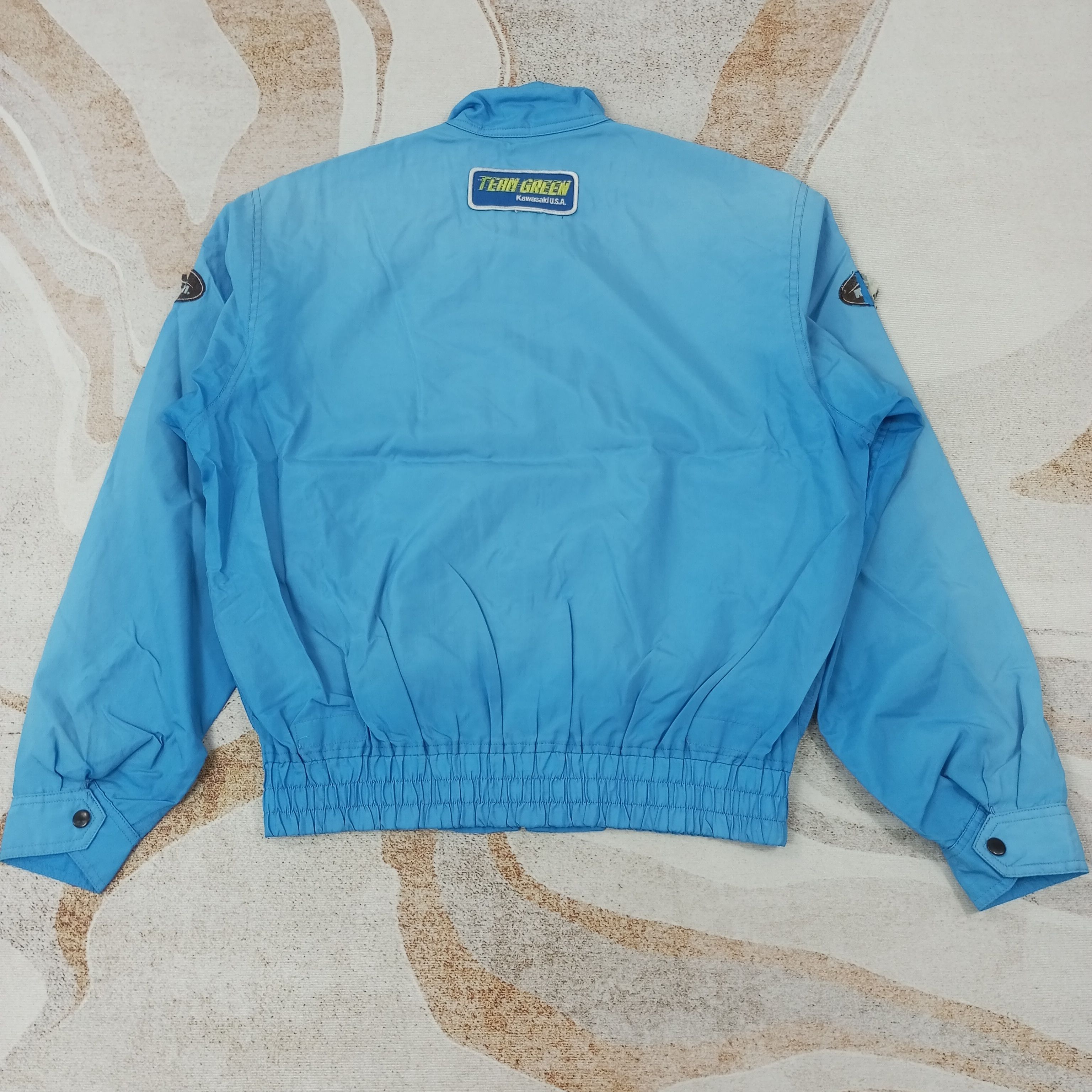 Vintage Kushitani Team Green Kawasaki Jacket c234n19 Size US L / EU 52-54 / 3 - 3 Thumbnail