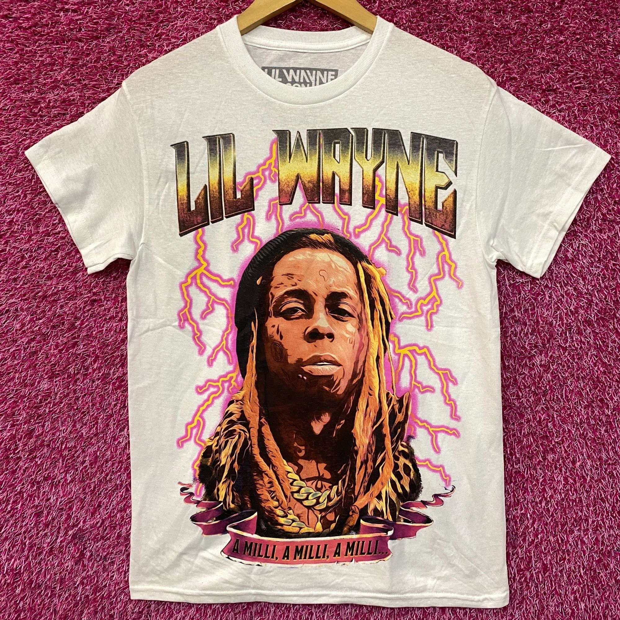Lil Wayne Reason Lil Wayne A Milli Lightning White T-Shirt Small Size US S / EU 44-46 / 1 - 1 Thumbnail