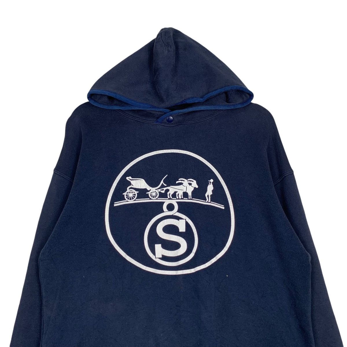 Japanese Brand SCENARIO One Piece Co. Ltd Big Logo Hoodies #1220-C55 Size US L / EU 52-54 / 3 - 2 Thumbnail