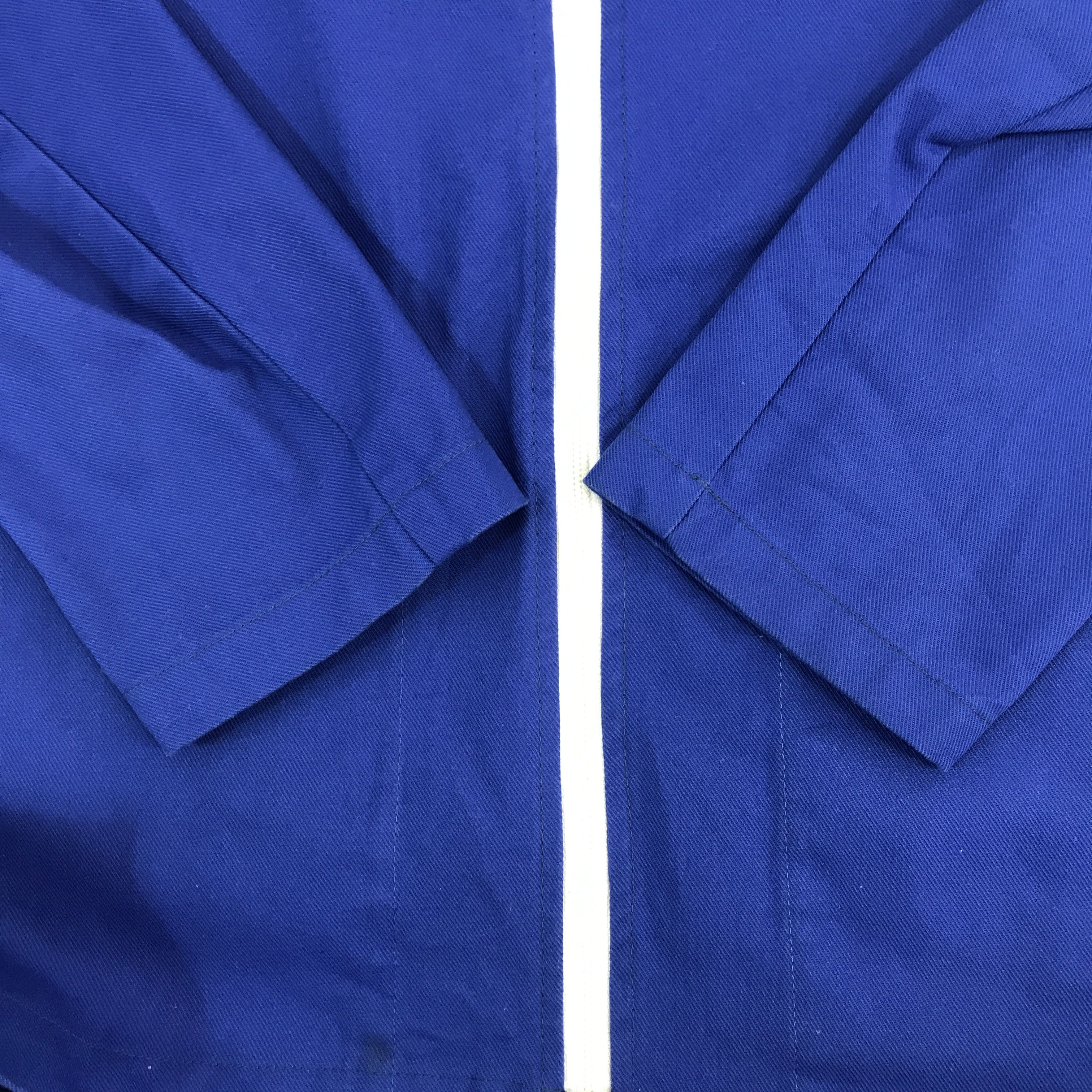 Japanese Brand × Vintage Vintage Chevre Cotton blue hoodie zipper Jacket Size US L / EU 52-54 / 3 - 7 Thumbnail