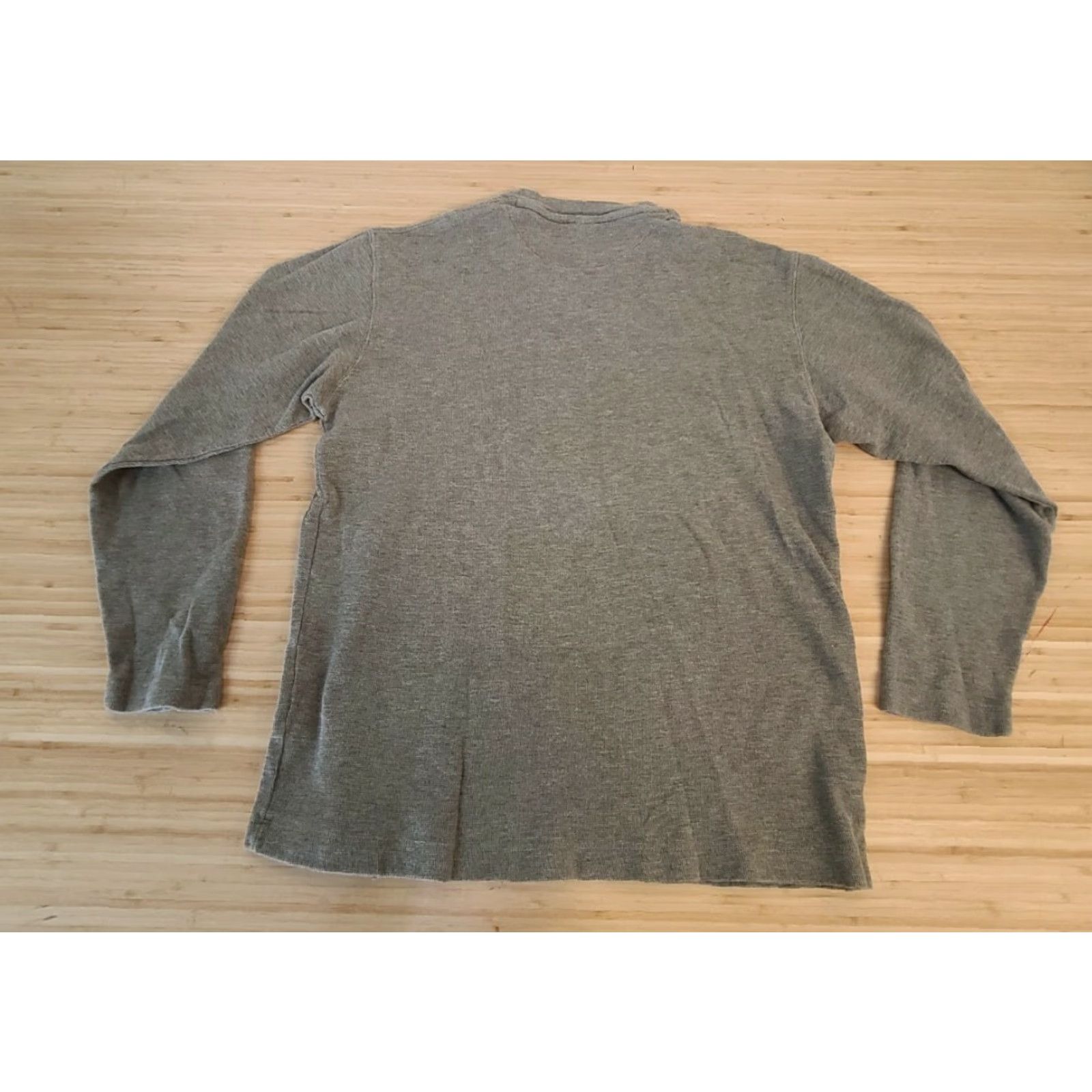 Gap GAP MEN LONG SLEEVE V-NECK THERMAL SHIRT Large Green Size US L / EU 52-54 / 3 - 5 Thumbnail