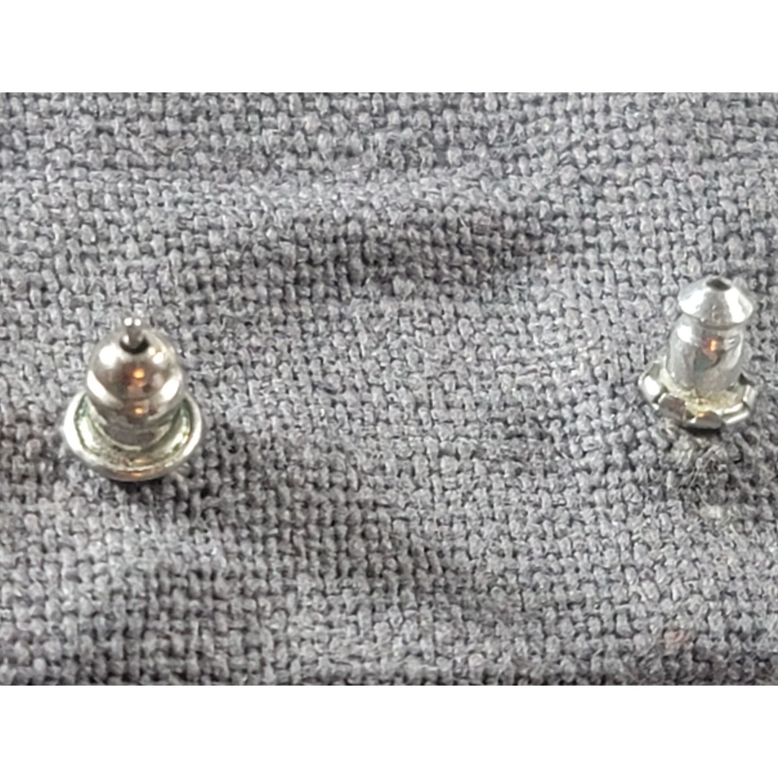 Other Silver Flower Shaped Dangle Earrings Studs Size ONE SIZE - 3 Thumbnail