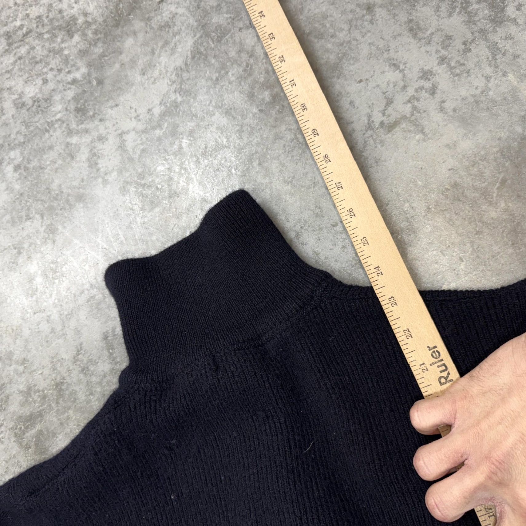 Nautica VINTAGE Nautica Sweater Mens Small Navy Wool Full Zip High Neck 90s Hong Kong Blue KnIT Solid Size US S / EU 44-46 / 1 - 6 Thumbnail