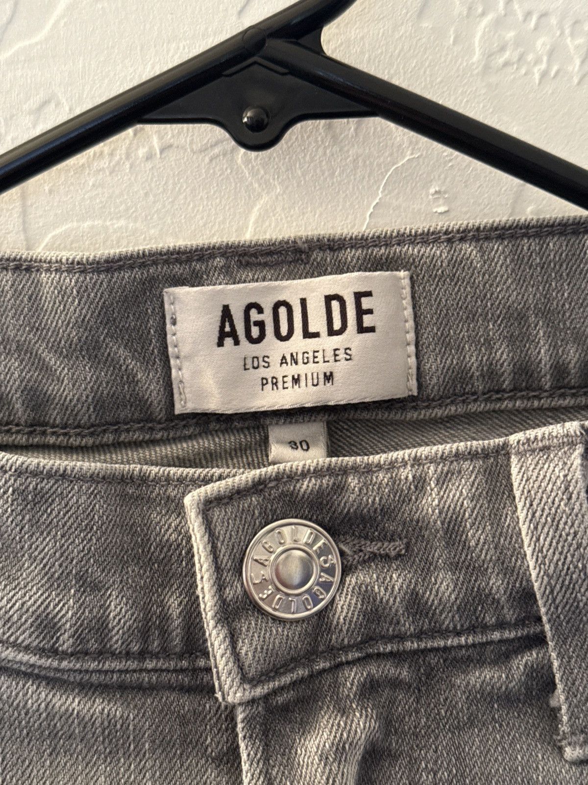 Agolde Agolde Grey Slim Ripped Jeans Size US 30 / EU 46 - 3 Thumbnail