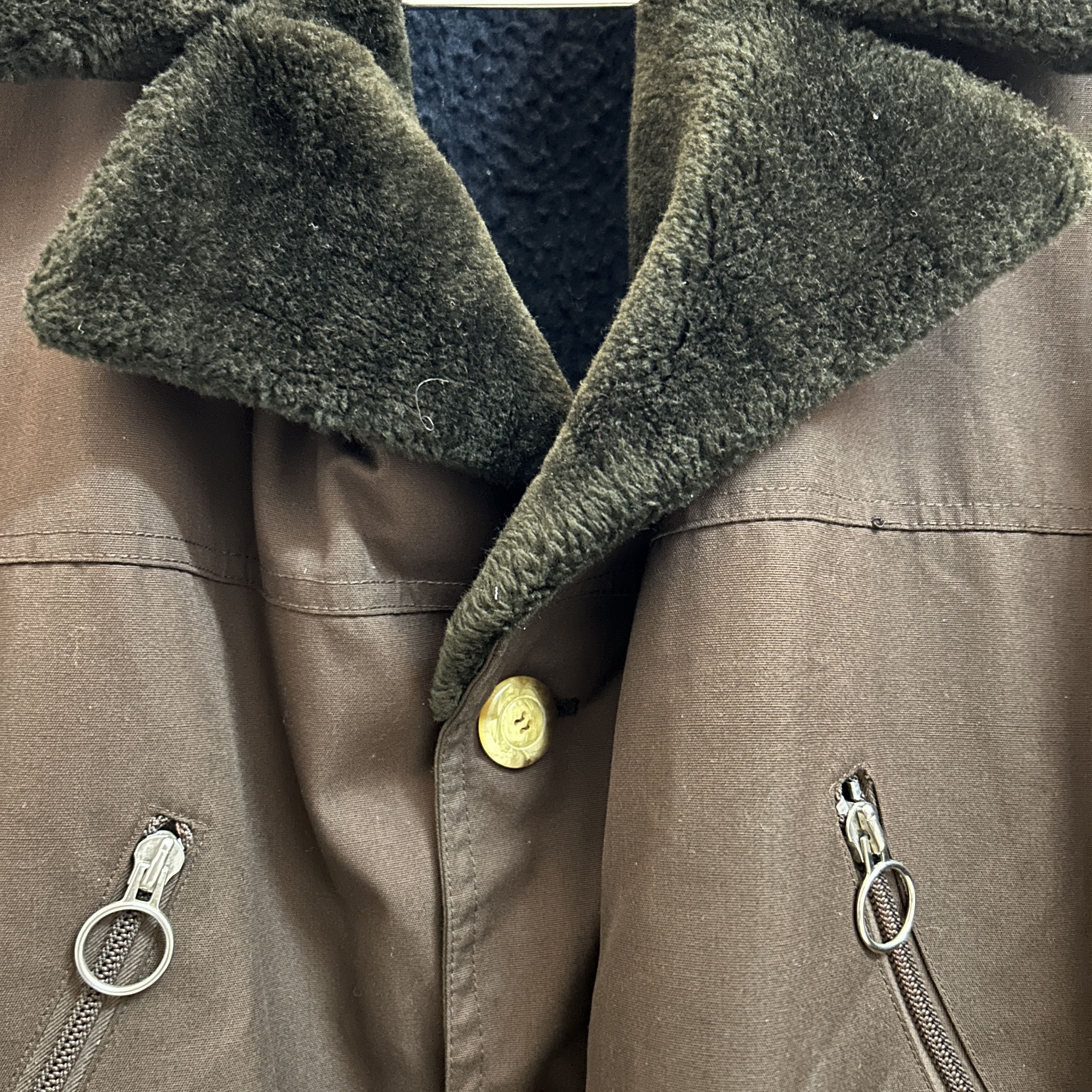 Vintage Vintage 70s Brown Tergal Jacket Size XL / US 12-14 / IT 48-50 - 15 Thumbnail