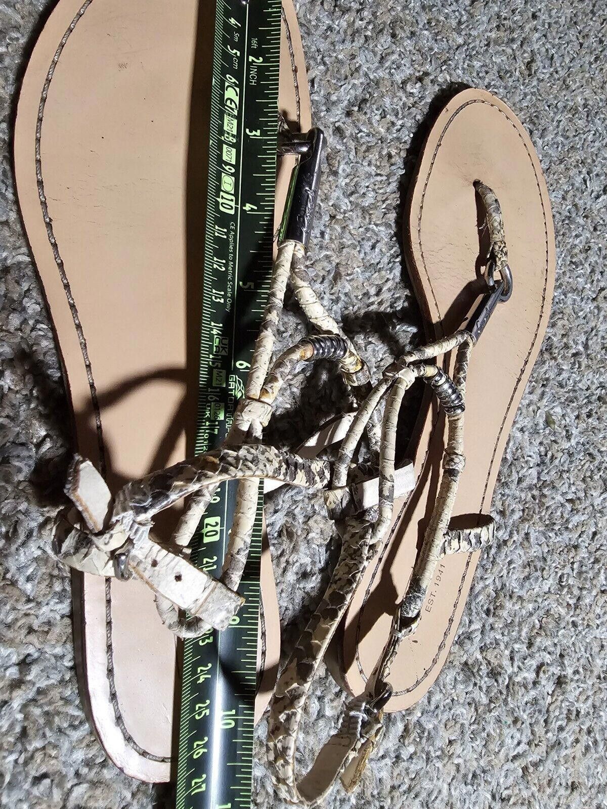 Coach Coach Opal Print Snake T-Strap Sandal SEE MEASUREMENT Size US 10 / IT 40 - 7 Thumbnail