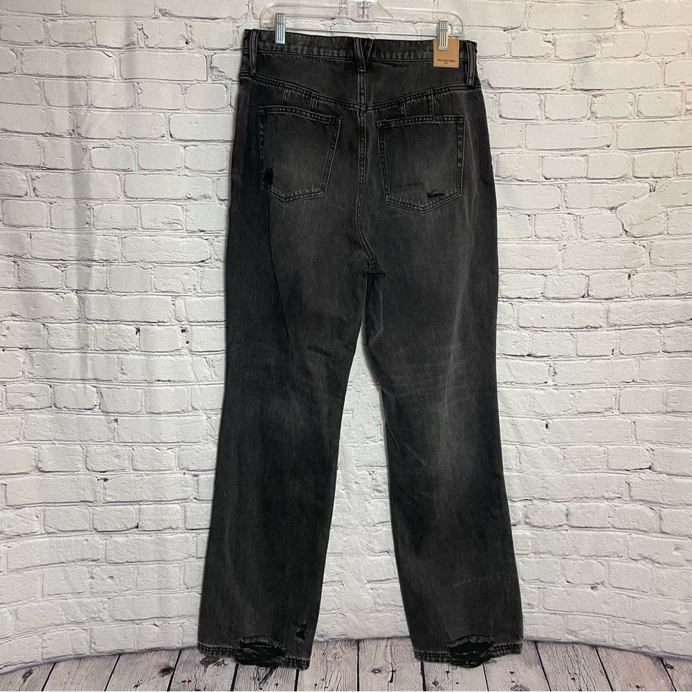 Free People New We the Free People CRVY Straight Shooter Distressed Bla Size 32" / US 10 / IT 46 - 3 Thumbnail
