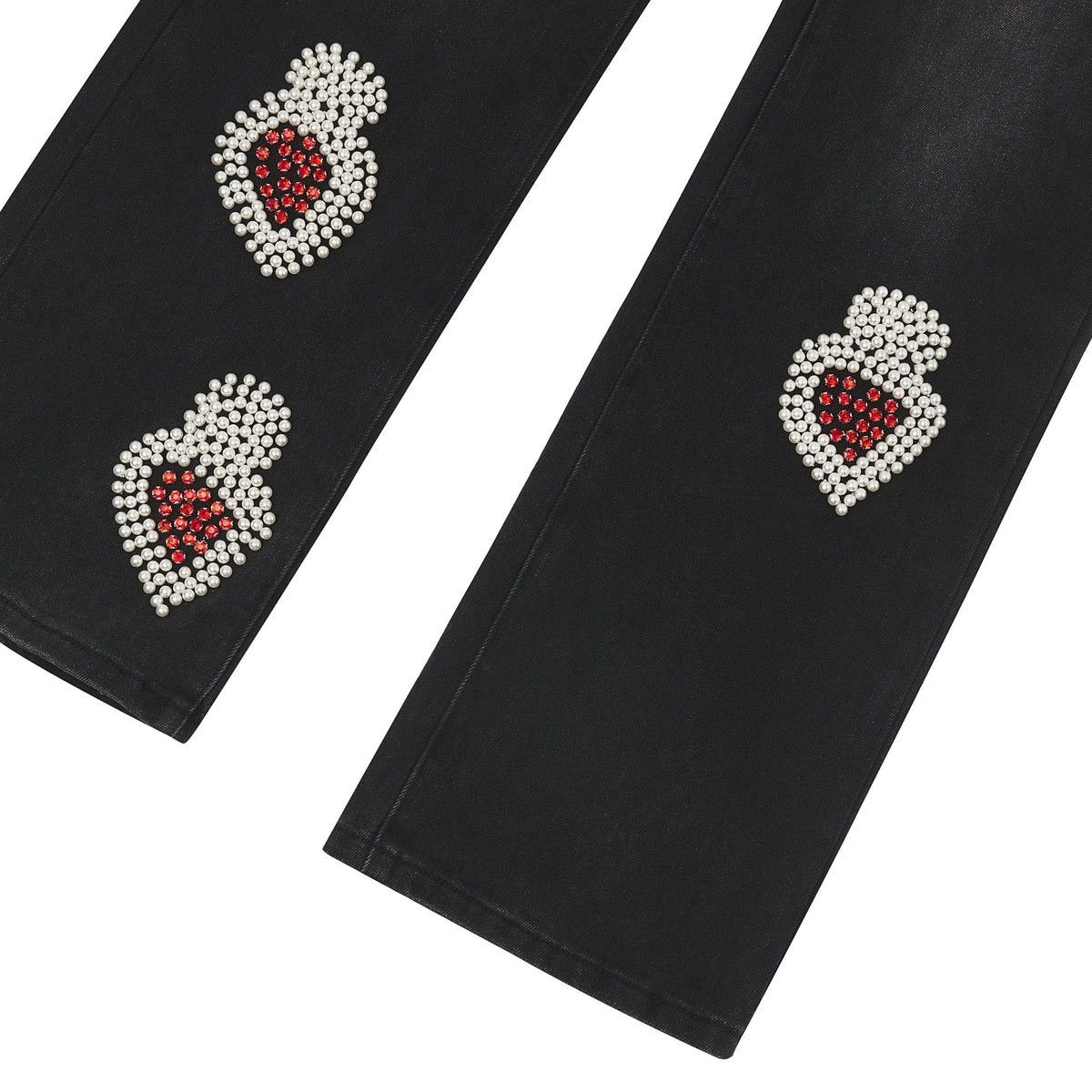 Whensmokeclears WHEN SMOKE CLEARS | PEARL DENIM BLACK | RED SZ 30 Size US 30 / EU 46 - 4 Thumbnail