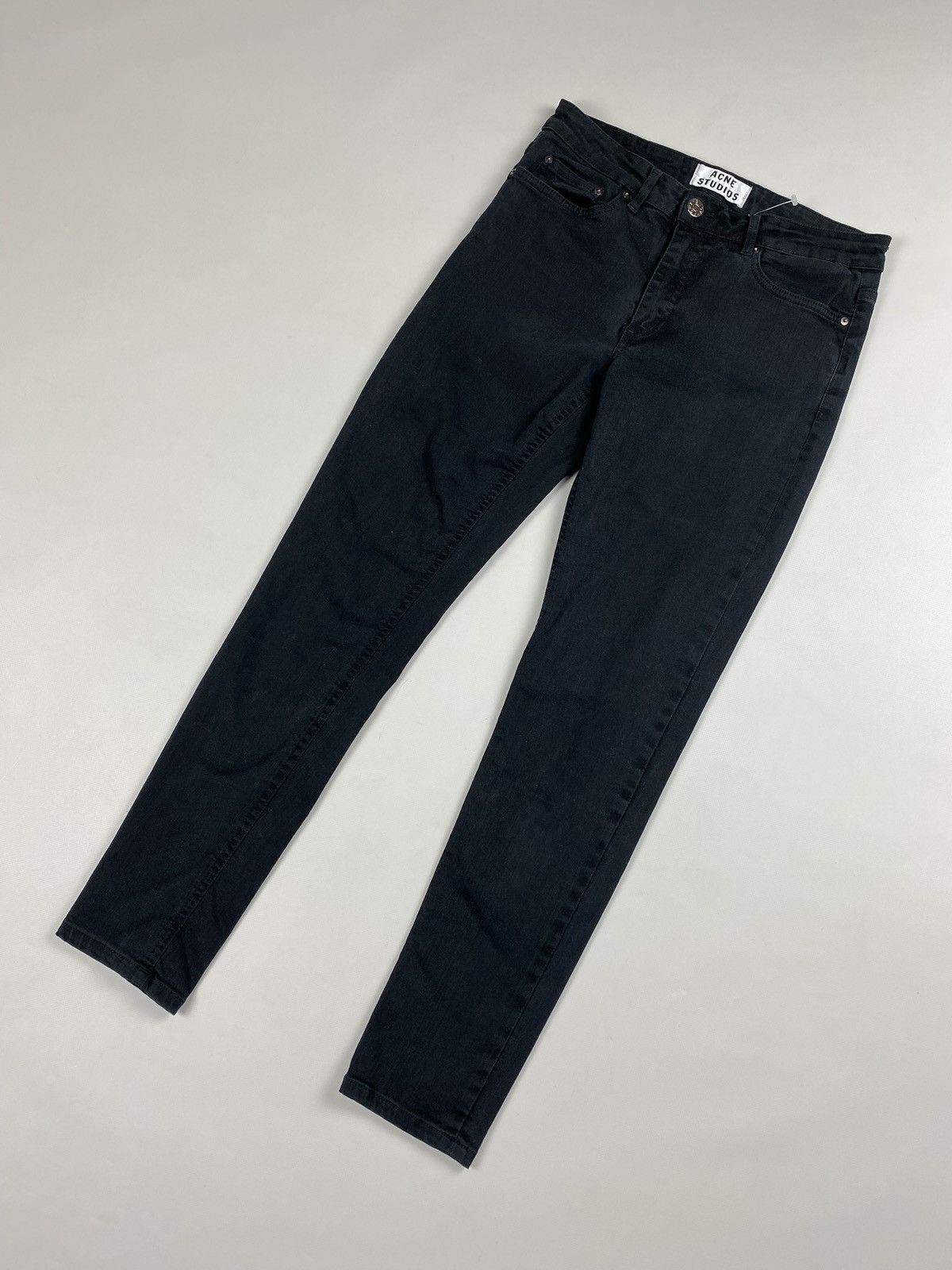 Acne Studios Acne Studios Skin 5 Lacey Black ladies jeans size 30 / 32 Size 30" / US 8 / IT 44 - 4 Thumbnail