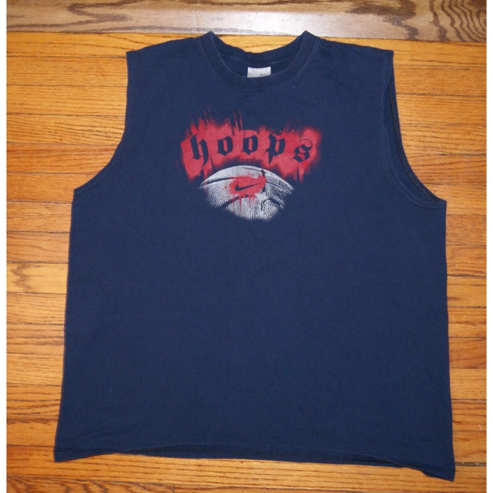 Nike VTG Y2K Nike Basketball Hoops Blue TShirt Sleeveless XL Mens Size US XL / EU 56 / 4 - 3 Thumbnail