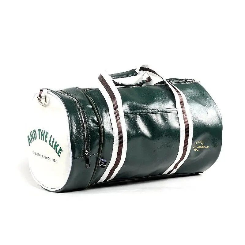 image of Pu Leather Fitness Sports Training Bag in Green, Men's