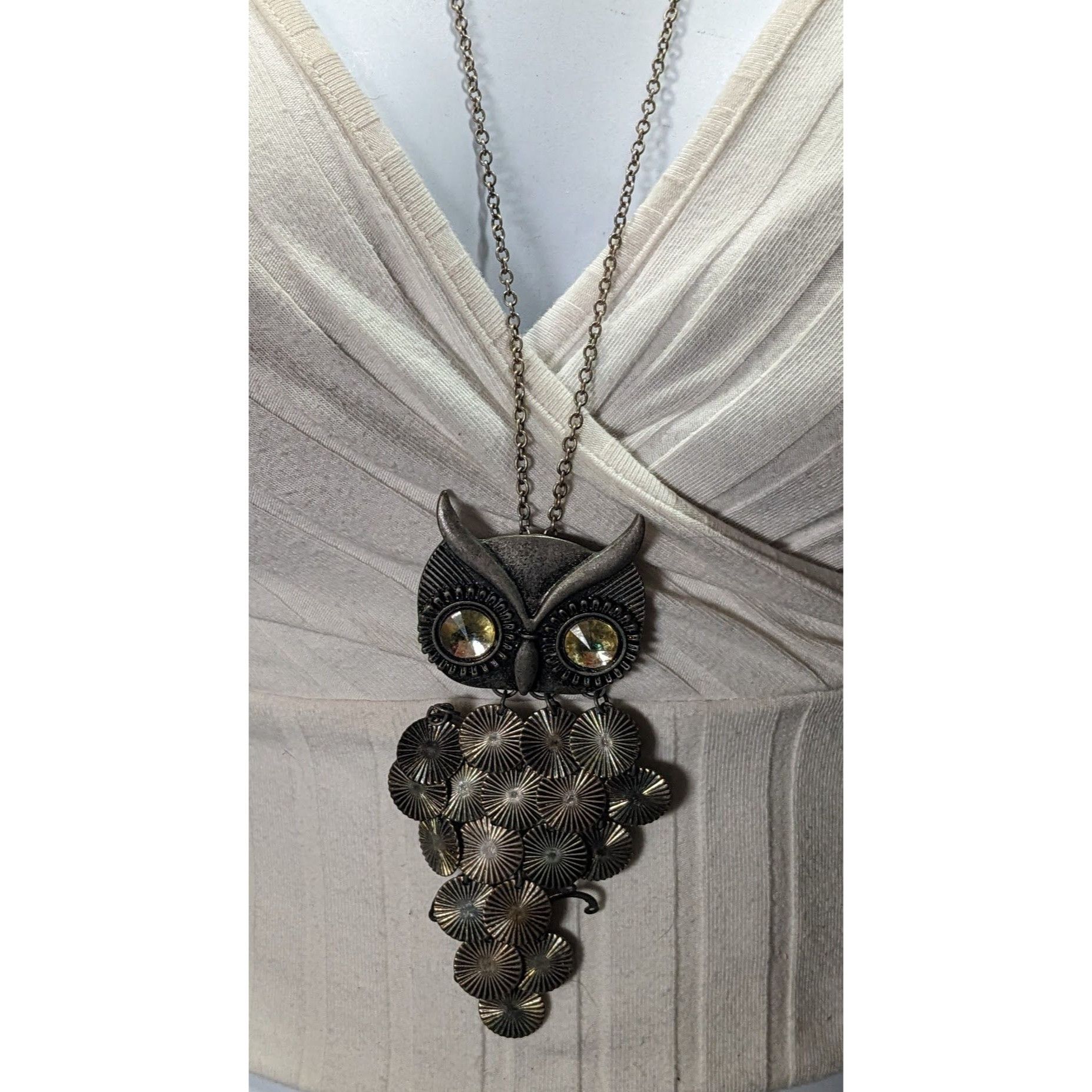 Other Quirky Y2K Own Pedant Necklace With Disc Fringe Feathers And Size ONE SIZE - 2 Thumbnail