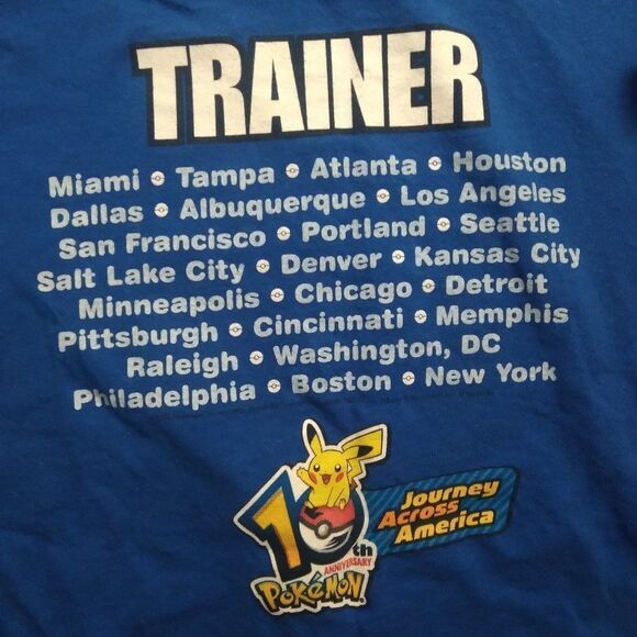 Delta Pokemon Video Game Nationals Trainer T-Shirt Size US XL / EU 56 / 4 - 10 Thumbnail