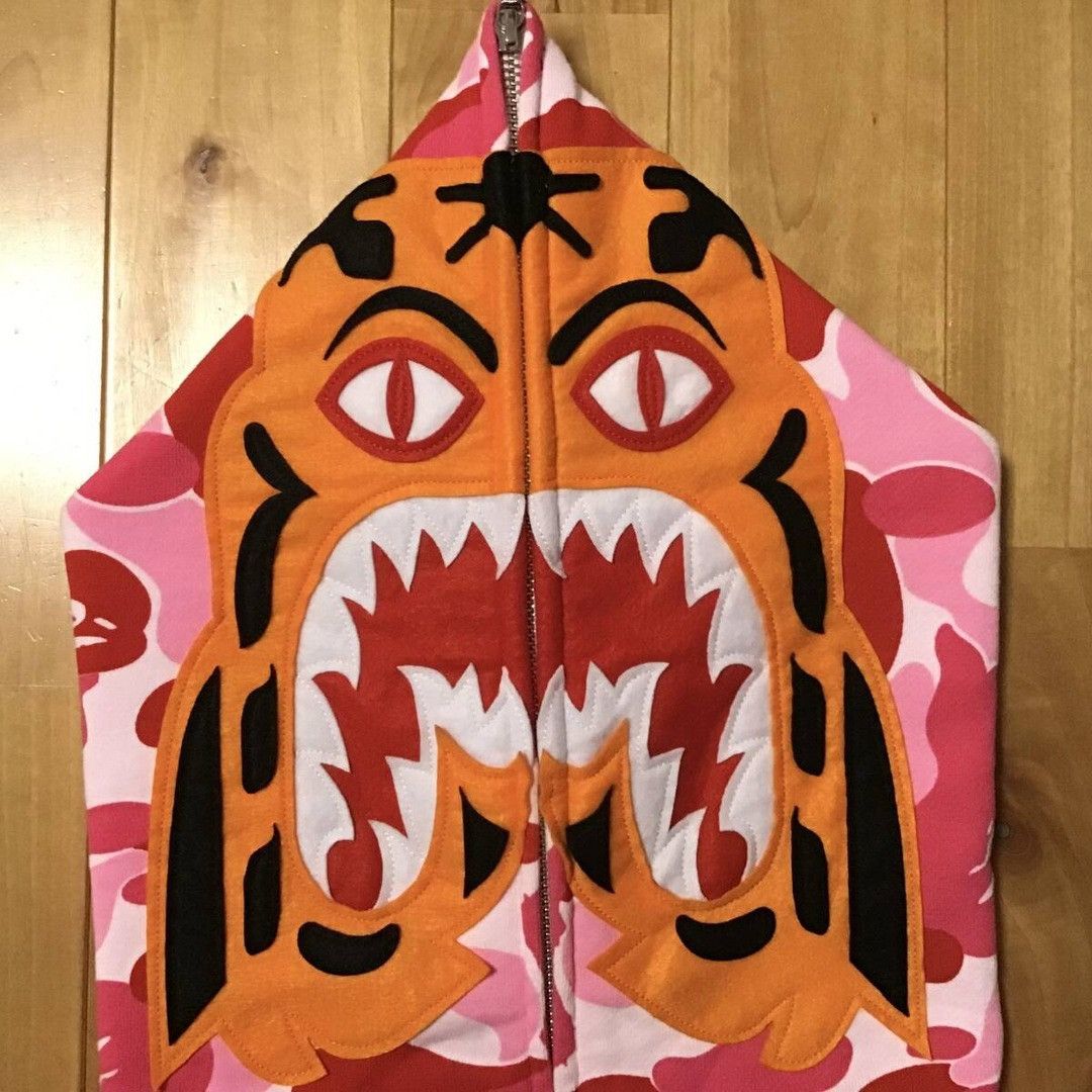 Bape BAPE ABC camo pink tiger full zip hoodie a bathing ape Size US L / EU 52-54 / 3 - 3 Thumbnail