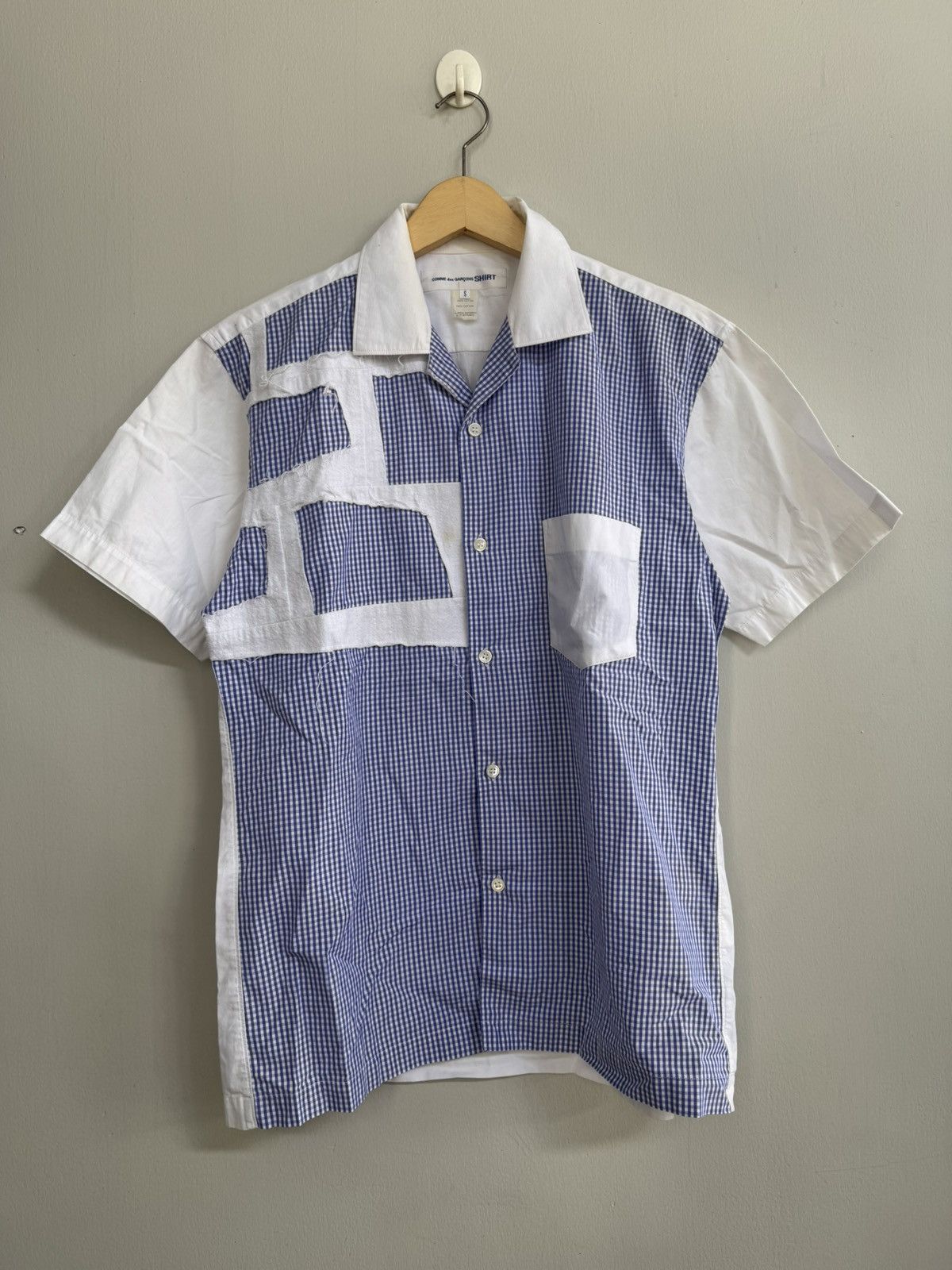 Comme des Garcons SHIRT COMME DES GARCONS PATCHWORK SHORT SLEEVE SHIRT Size US M / EU 48-50 / 2 - 1 Thumbnail
