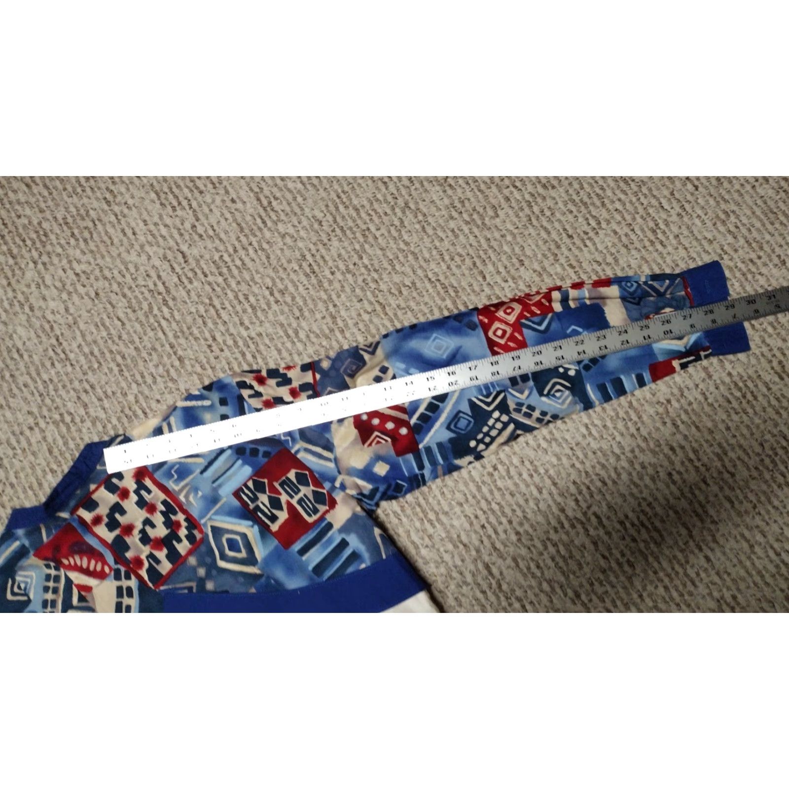 Roper VINTAGE 90s Womens Roper Rodeo Blue Button Shirt top M Retro Western Navajo Shirt Size M / US 6-8 / IT 42-44 - 7 Thumbnail