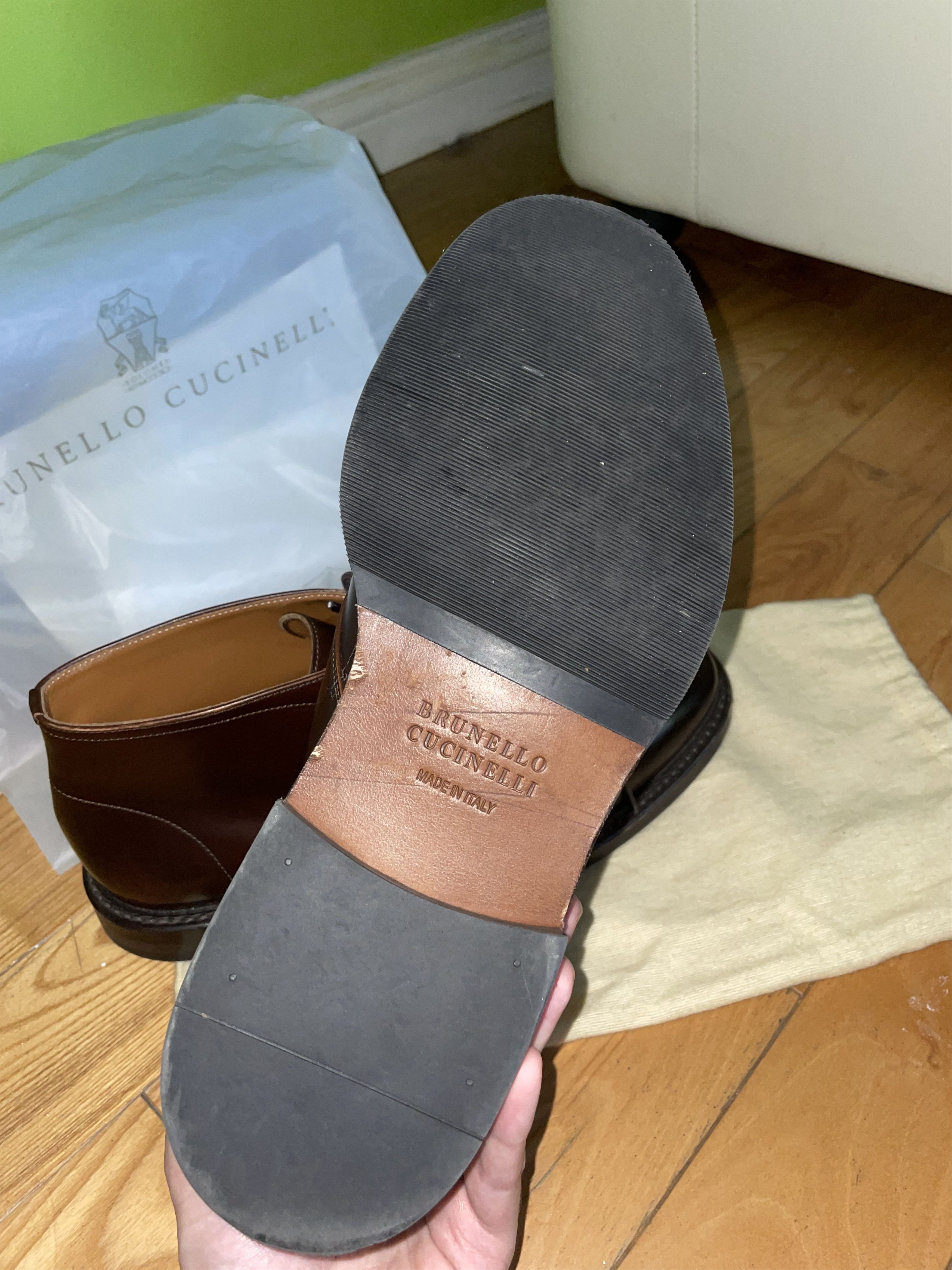 Brunello Cucinelli Brunello Cucinelli Shell cordovan Chukka boots Size US 8.5 / EU 41-42 - 11 Thumbnail
