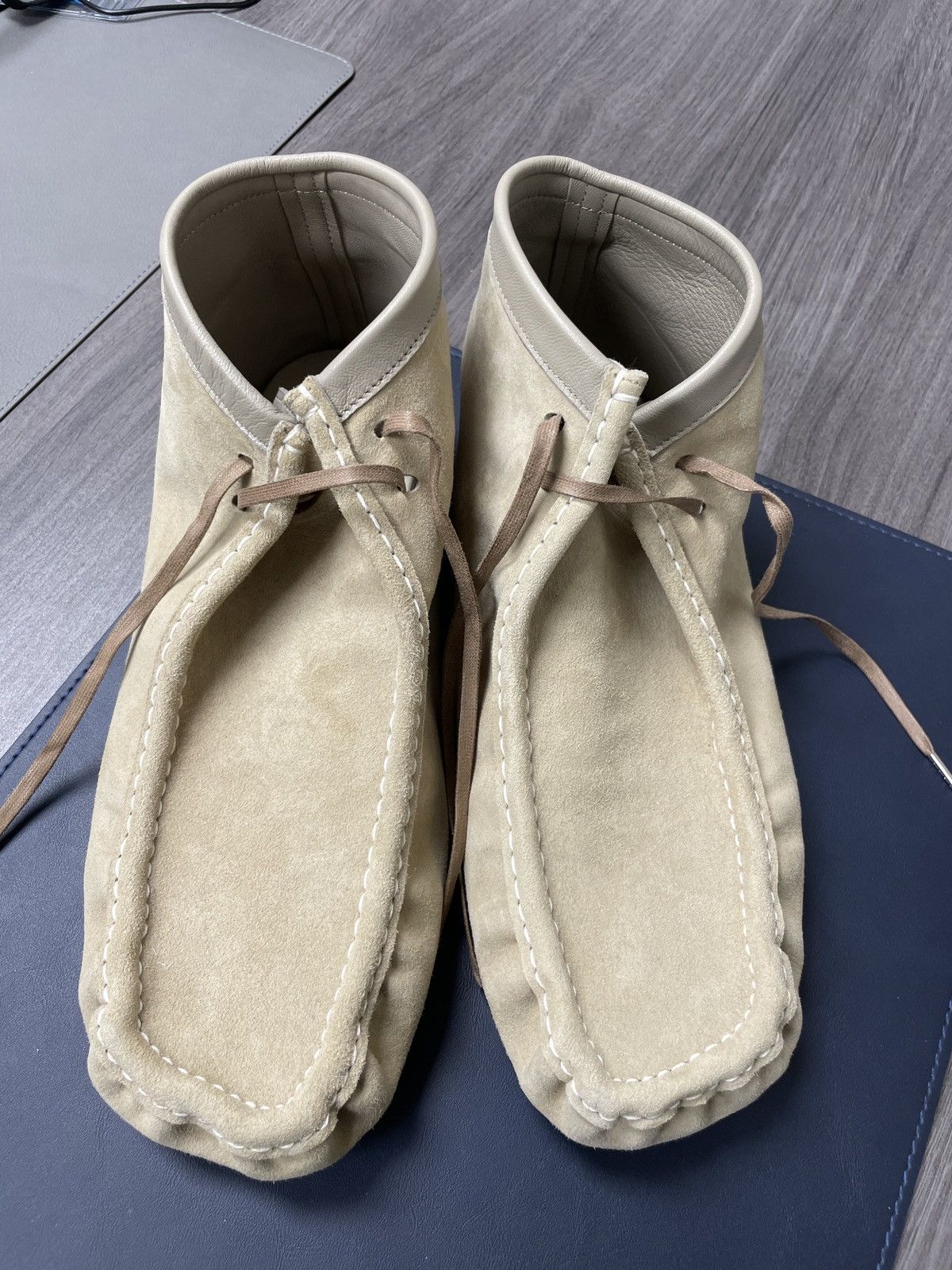 Auralee Auralee Suede Moccasin Short Boots “Clarks” Size US 10 / EU 43 - 1 Thumbnail
