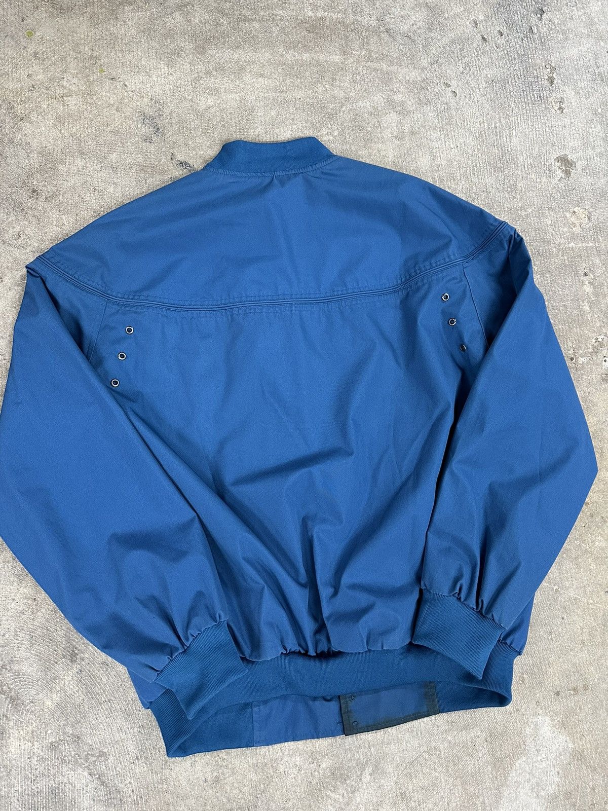 Vintage Vintage 80s Munsingwear Blue Zip Up Bomber Jacket Size US L / EU 52-54 / 3 - 4 Thumbnail