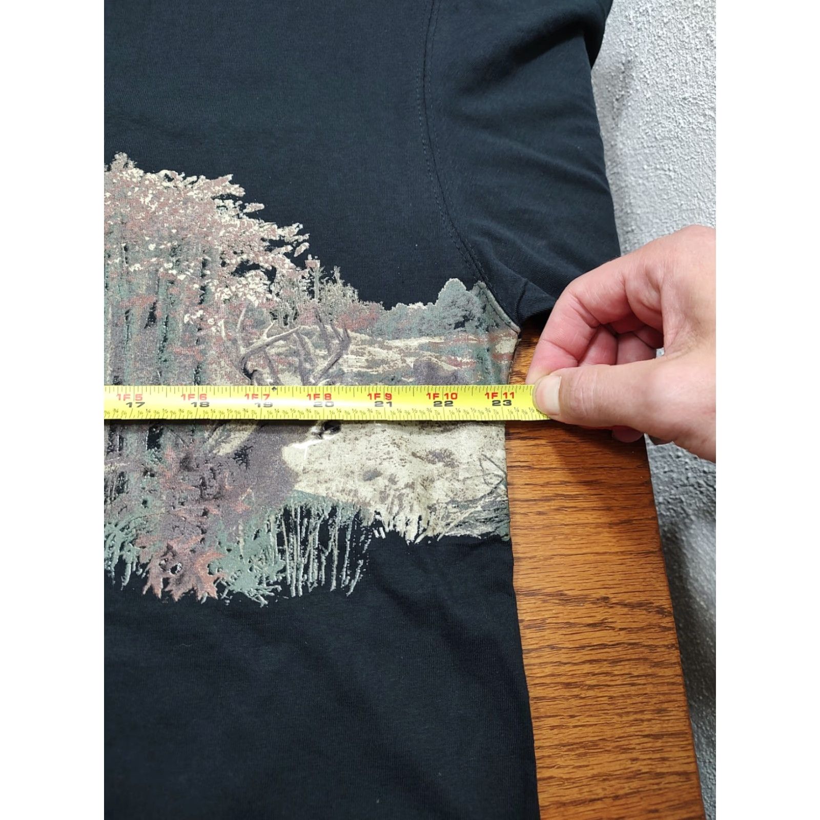 Vintage VINTAGE Sun river Long Sleeve T-Shirt Mens Wrap Around Deer Graphic Black XL 2XL Crew Neck Cotton Autumn Spring Nature Mens Size US XXL / EU 58 / 5 - 6 Thumbnail