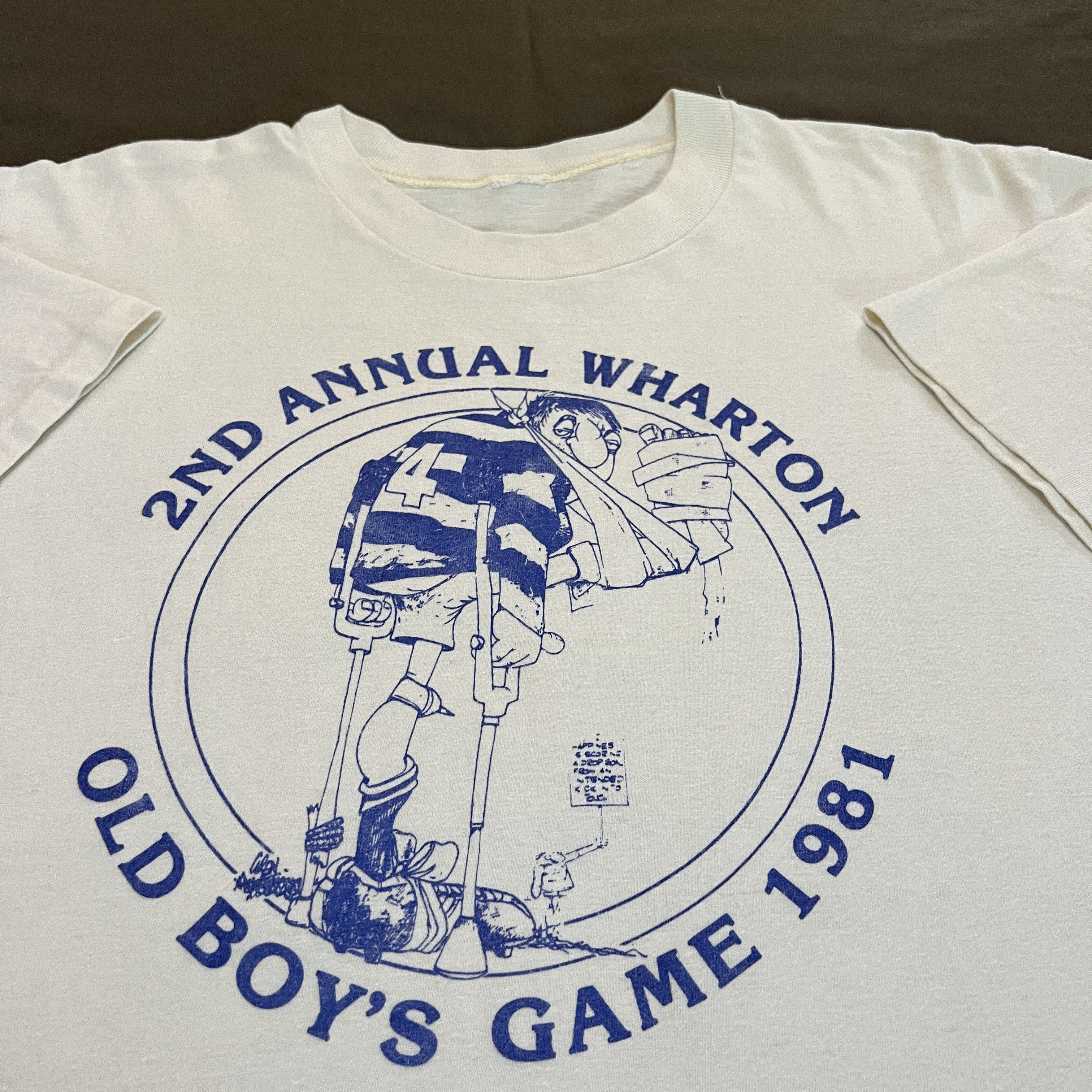 Vintage Vintage 80s 1981 Old boy's game Promo Tee XL Size US XL / EU 56 / 4 - 1 Thumbnail