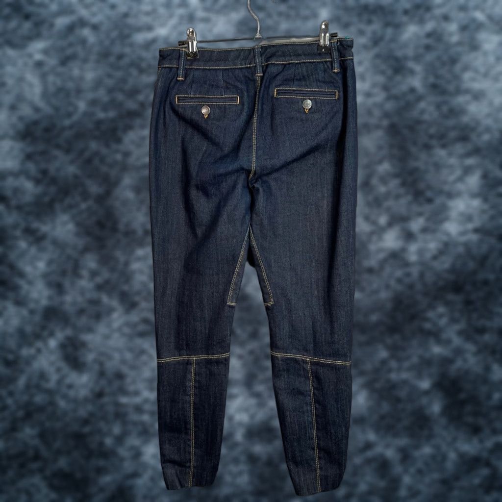 Piazza Sempione Piazza Sempione Womens Denim Riding Pants 28 Inch Waist Blue Button Detailing Size 28" / US 6 / IT 42 - 1 Thumbnail